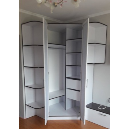 Dulap pentru dormitor pe colt A-45